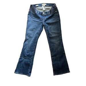 Madewell The Maternity Side-Panel Kick Out Crop Stretch Jeans Size 27